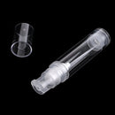 10ML Clear Empty Refillable Airless Pump Cream Lotion Bottle Cosmetic Container Fine Mist Spray Bottle, Pack of 5