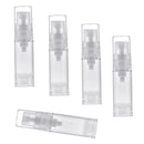 5x 5ml Clear Vacuum Pump Bottle Cosmetic Lotions Container Tubes Dispenser