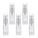 5x 5ml Clear Vacuum Pump Bottle Cosmetic Lotions Container Tubes Dispenser