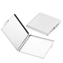 2PCS Makeup Mirror for Purses and travel Double Sides Portable Foldable Pocket Metal Makeup Compact Mirror Woman Cosmetic Mirror Square