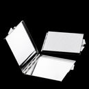2PCS Makeup Mirror for Purses and travel Double Sides Portable Foldable Pocket Metal Makeup Compact Mirror Woman Cosmetic Mirror Square