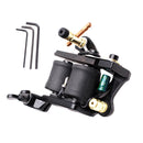 PRO Tattoo Machine Lettering Motor Liner Shader Supply 10 Coil Wraps 3 Grips