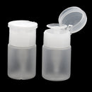 2x Nail Polish Remover Liquid Push Down Press Pumping Pump Dispenser Bottle