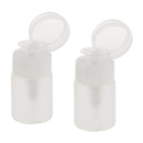 2x Nail Polish Remover Liquid Push Down Press Pumping Pump Dispenser Bottle