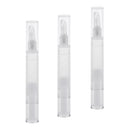 5ml Transparent Twist Pens Empty Lip Gloss Pen, Silicone Brush Tip, Cosmetic Ance Oil Container Concealer Liquid Tube, Pack of 3