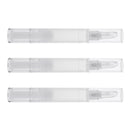 5ml Transparent Twist Pens Empty Lip Gloss Pen, Silicone Brush Tip, Cosmetic Ance Oil Container Concealer Liquid Tube, Pack of 3