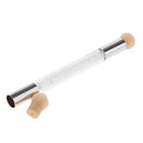 Nail Art Brush, Dual Tipped Ombre Nail Art Sponge Brush for DIY Gradient Blooming UV Gel Nails - White