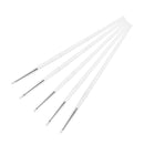 5Pcs Nail Design Brushes Set Acrylic Clear Handle,Ultra-small Silicone Nail Tools Painting Pen Flower Pen Salon DIY Carving Nail Supplies