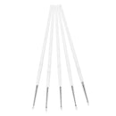 5Pcs Nail Design Brushes Set Acrylic Clear Handle,Ultra-small Silicone Nail Tools Painting Pen Flower Pen Salon DIY Carving Nail Supplies