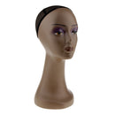 Free Standing Retail Stores Salon Hair Wigs Hat Cap Display Female Mannequin Head Manikin Model Stand with Cap Black