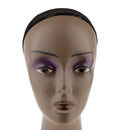 Free Standing Retail Stores Salon Hair Wigs Hat Cap Display Female Mannequin Head Manikin Model Stand with Cap Black