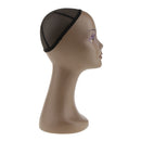 Free Standing Retail Stores Salon Hair Wigs Hat Cap Display Female Mannequin Head Manikin Model Stand with Cap Black
