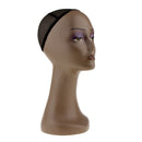 Free Standing Retail Stores Salon Hair Wigs Hat Cap Display Female Mannequin Head Manikin Model Stand with Cap Black