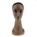 Free Standing Retail Stores Salon Hair Wigs Hat Cap Display Female Mannequin Head Manikin Model Stand with Cap Black