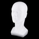 White Male Mannequin Head Sunglasses Headphone Hair Wigs Cap Glasses Display Manikin Model Stand Holder for Salon Retail Stores Showcase