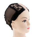 Elastic Wig Caps, Black Hair Wig Weaving Stretchable Net Mesh Cap, Elastic Snood Caps