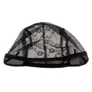 Black Hair Net Wig Cap for Women Making Wig with Adjustable Straps Swiss Lace Medium Size