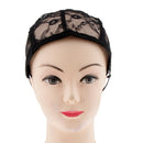 Black Hair Net Wig Cap for Women Making Wig with Adjustable Straps Swiss Lace Medium Size