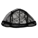 Black Hair Net Wig Cap for Women Making Wig with Adjustable Straps Swiss Lace Medium Size