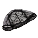 Black Hair Net Wig Cap for Women Making Wig with Adjustable Straps Swiss Lace Medium Size