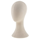 Canvas Block Head Set for Wig Display, Making and Styling, Mannequin Head Freestanding Hat Display Headband Scarf Holder