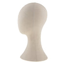 Canvas Block Head Set for Wig Display, Making and Styling, Mannequin Head Freestanding Hat Display Headband Scarf Holder