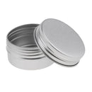 5 Pieces 1oz/30g Silver Aluminum Round Tins Empty Slip Slide Containers Bottle with Screw Lid for Lip Balm,Crafts,Cosmetic,Candles,Travel Storage
