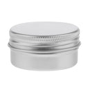 5 Pieces 1oz/30g Silver Aluminum Round Tins Empty Slip Slide Containers Bottle with Screw Lid for Lip Balm,Crafts,Cosmetic,Candles,Travel Storage