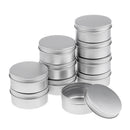 10pcs 150ml Empty Cosmetic Pots Lip Balm Container Jar Small Powder Silver Aluminum Tins with Screw Lid