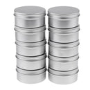 10pcs 150ml Empty Cosmetic Pots Lip Balm Container Jar Small Powder Silver Aluminum Tins with Screw Lid