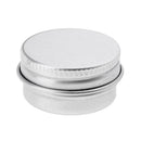 5 ml Silver Small Aluminum Round Lip Balm Tin Storage Jar Containers with Screw Cap for Lip Balm, Cosmetic, Candles or Tea ( Pack of 10 )