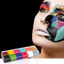 Halloween 12 Color Makeup Pigments Face Painting Body Paint For Kids Costume Party
