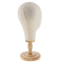 21" Beige Color Canvas Block Head For Hair Extension Lace Wigs Making and Display Styling mannequin Manikin Head with Detachable Stand