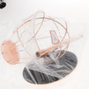 21inch Metal Wire Mannequin Head Hat Baseball Cap Rack Stand Wig Storage Dryer Holder Display Rose Gold