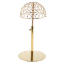 Bendable Detachable Adjust Gold Metal Wig Support Hat Caps Holder Storage Rack Stand Display Tool Wigs Drying Stand Dryer