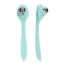 Pack of 2 Eye Massage Roll-on Treatment Stainless Steel Roller Ball Wrinkle-Reduction Dark Circles Eye Bags Removal Beauty Instrument Random Color
