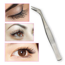 Stainless Steel Eyelash Extension Tweezer Curved Pincet Vetus Makeup Tool