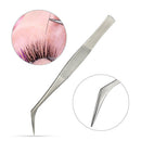 Stainless Steel Eyelash Extension Tweezer Curved Pincet Vetus Makeup Tool