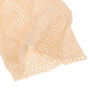 3 Pack Long Wig Caps Nylon Hair Mesh with Open End to Wrap Long and Short Hair Firmly, Elastic and Easy to Wear Beige
