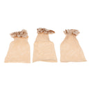 3 Pack Long Wig Caps Nylon Hair Mesh with Open End to Wrap Long and Short Hair Firmly, Elastic and Easy to Wear Beige