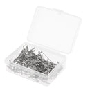 100/Set 1.5 inch Length T-Pins Needle For Fixing Wig/Hair Weft/Hair Extension/Dress Form - Silver
