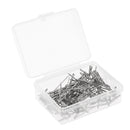 100/Set 1.5 inch Length T-Pins Needle For Fixing Wig/Hair Weft/Hair Extension/Dress Form - Silver
