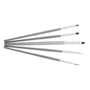 5pcs Silver Handle Nail Art Painting Detailing Liner Brushes & Dotting Pen Set Tools DIY Kit for Women Girls