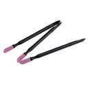3 Pcs Nail Cuticle Remover Pen Pusher Trimmer Buffer Quartz Stone Scrub Pen