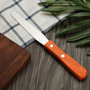 Straight Stainless Steel Waxing Spatula Metal Wax Mixing Applicator with Wood Handle Body Eyebrow Hair Removal Tool