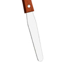 Straight Stainless Steel Waxing Spatula Metal Wax Mixing Applicator with Wood Handle Body Eyebrow Hair Removal Tool