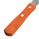 Straight Stainless Steel Waxing Spatula Metal Wax Mixing Applicator with Wood Handle Body Eyebrow Hair Removal Tool