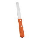 Straight Stainless Steel Waxing Spatula Metal Wax Mixing Applicator with Wood Handle Body Eyebrow Hair Removal Tool