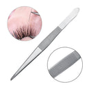 Professional Straight Fine Point Tweezers Eyelash Extension Stainless Steel Makeup Tools