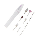 Electric Nail Drill Manicure & Pedicure Polish Tool Set: 9 Bits Heads for Buffing, Grooming, and Polishing of Nails at Home/Salon